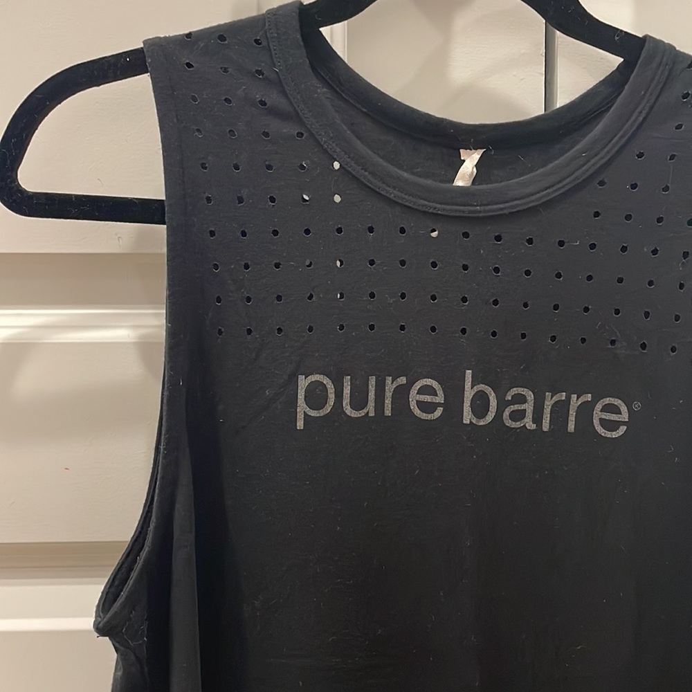 Pure barre black workout tank